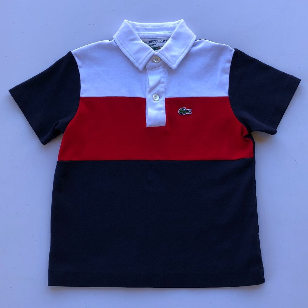 Lacoste Collection Anniversary Kids Polo Shirt Size 4A/4YR